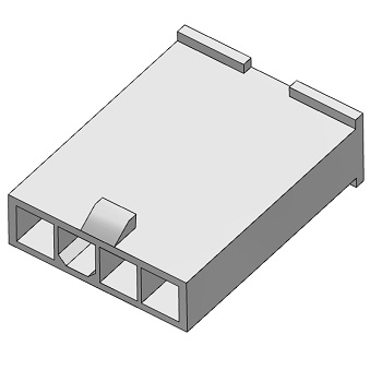Connector, Plug, 4.2mm, 4 Pin
